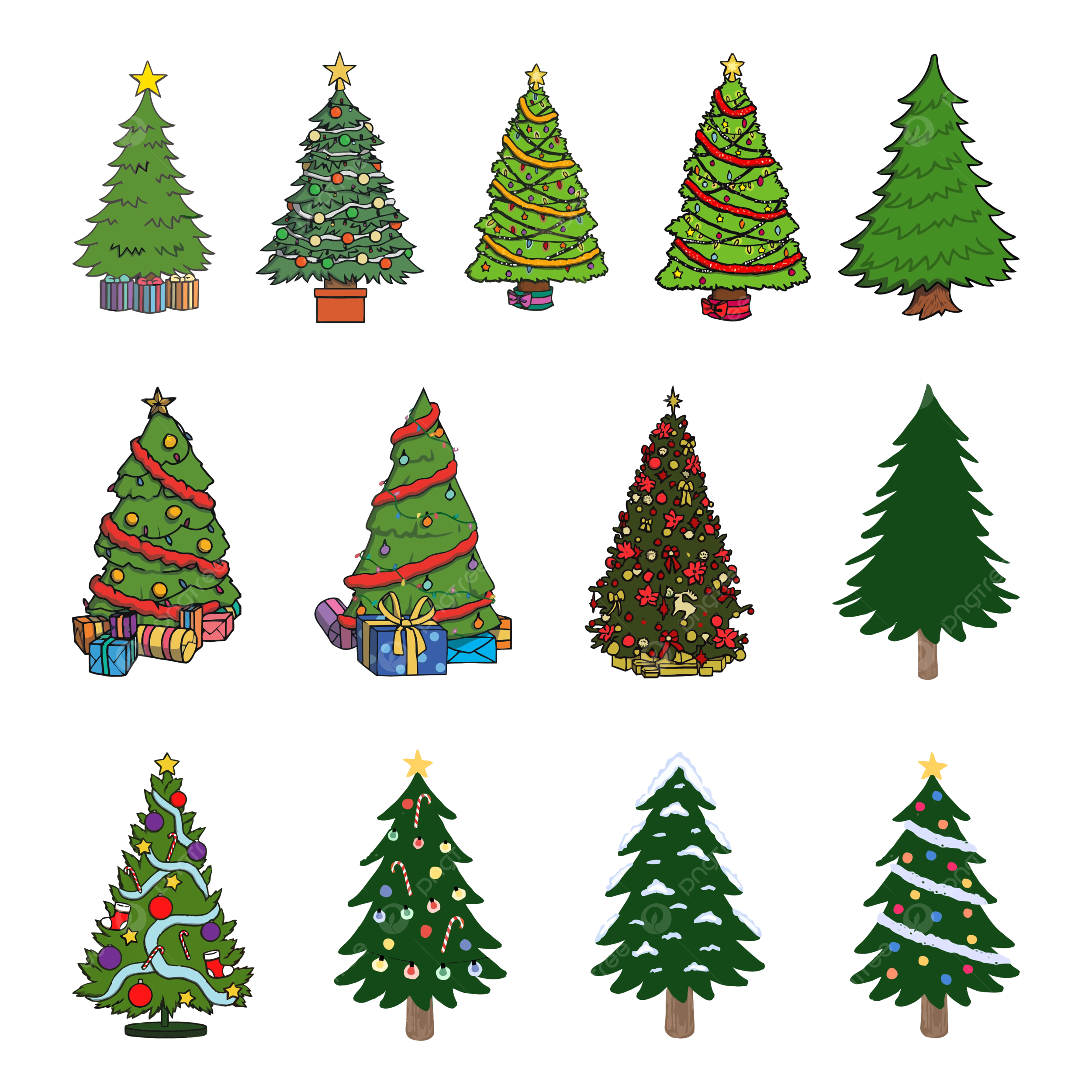 Vector de ãrbol de navidad png imãgen transparent