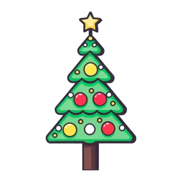 Vector de ãrbol de navidad png imãgen transparent