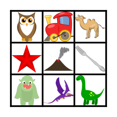 Dinosaur bingo cards