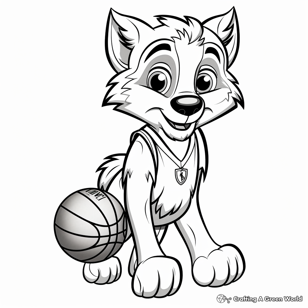 Timberwolves coloring pages