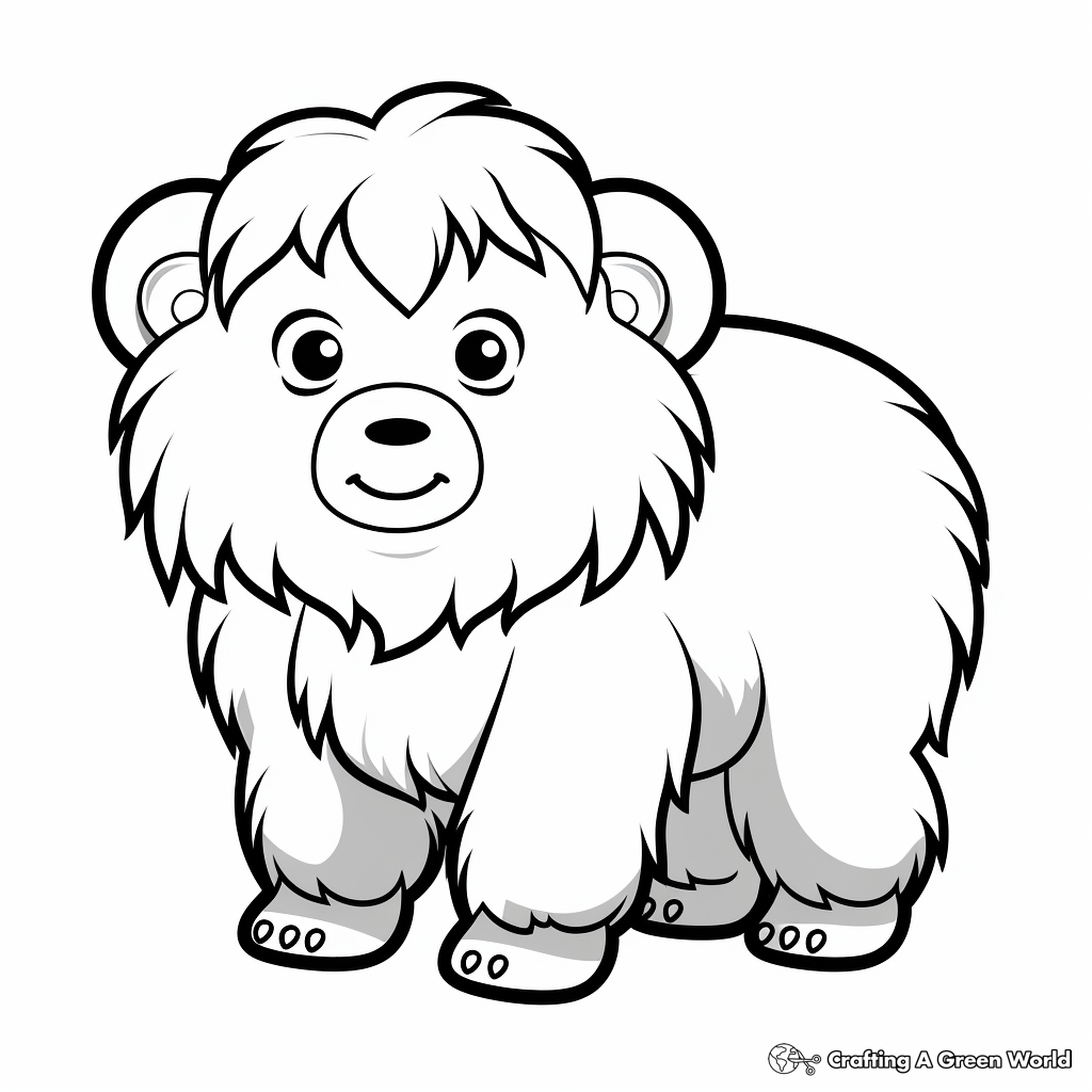 Musk ox coloring pages