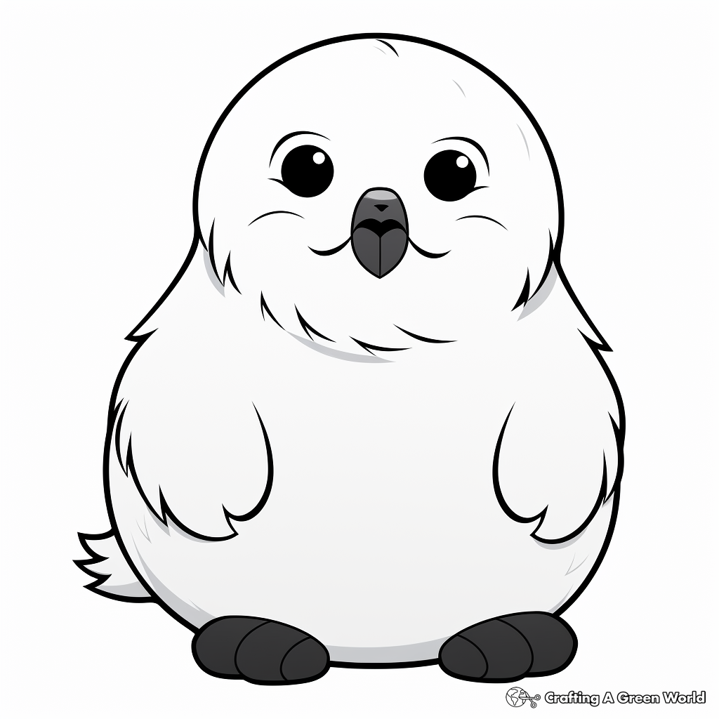 Harp seal coloring pages