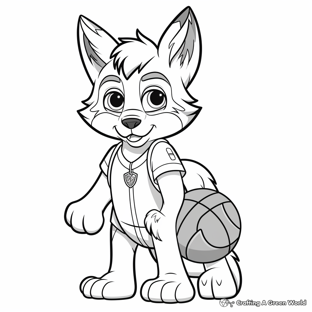 Timberwolves coloring pages