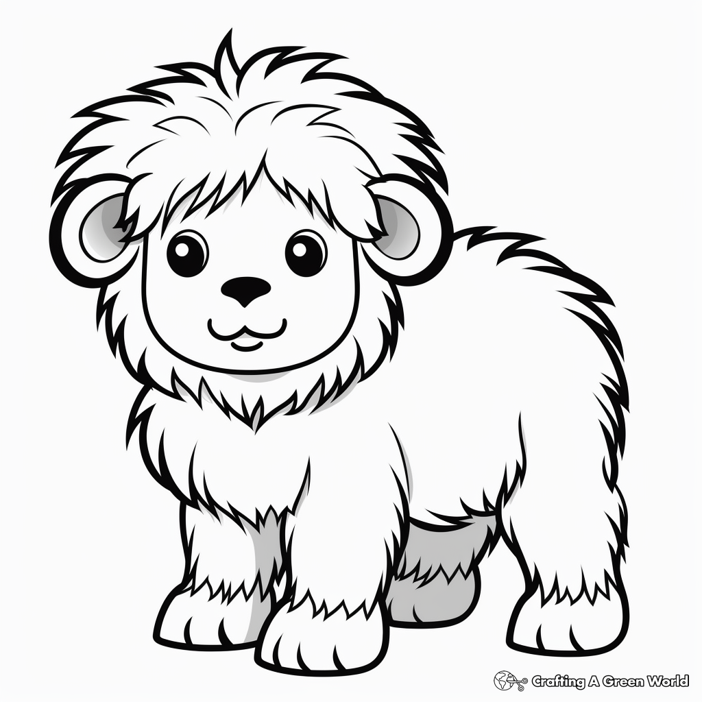 Musk ox coloring pages