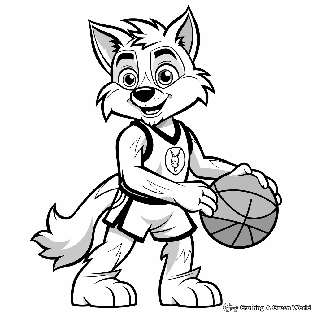 Timberwolves coloring pages