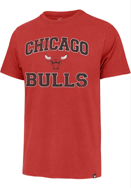 Chicago bulls red union arch franklin short sleeve fashion t