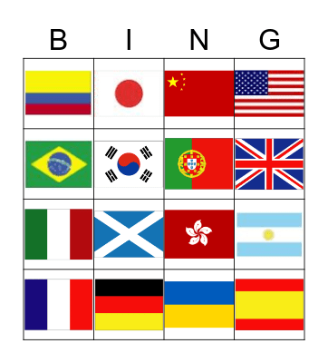 Flag day bingo cards