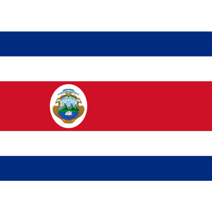 Flag costa rica landscape flag m sqft xcm xft