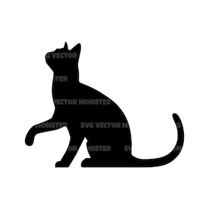 Sitting cat clip art