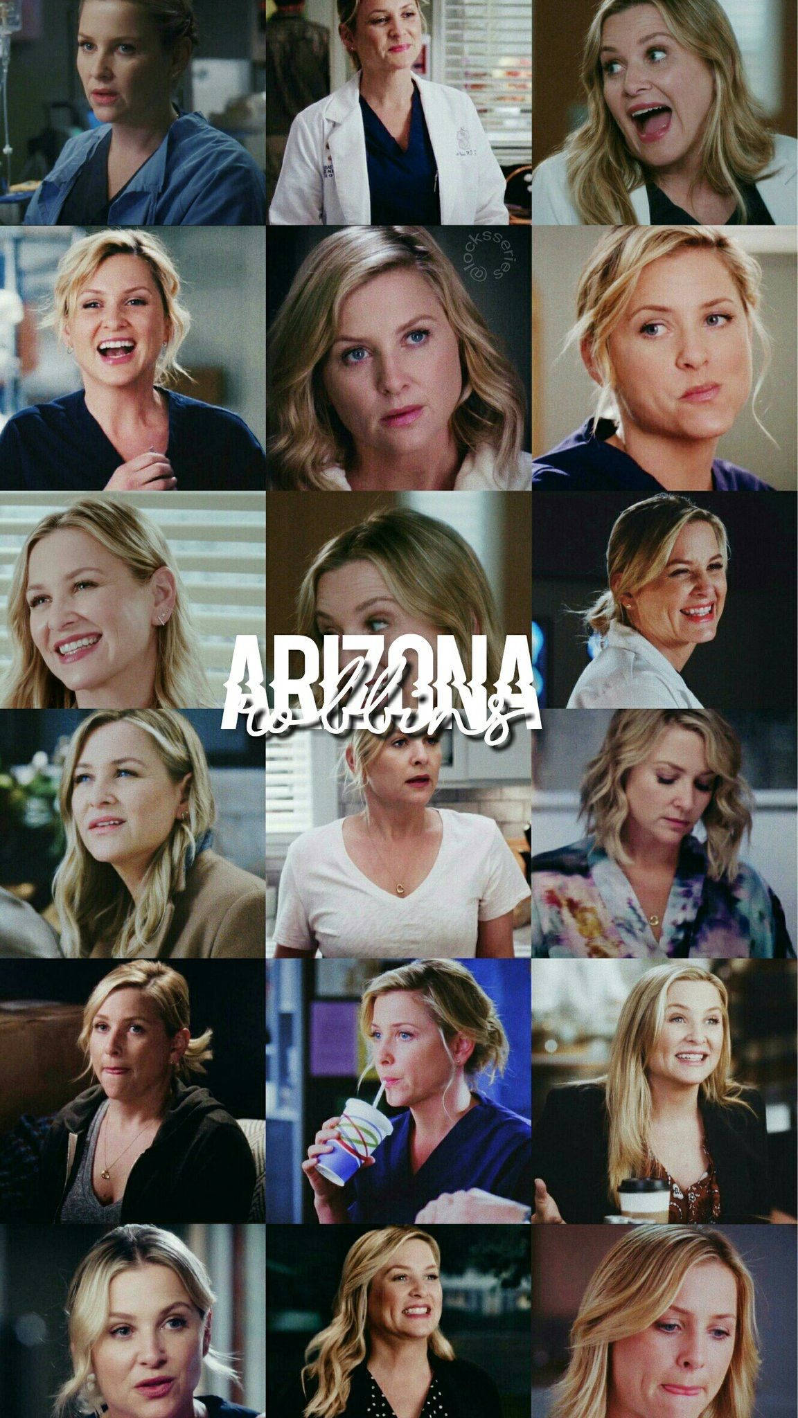 Download greys anatomy arizona robbins collage wallpaper