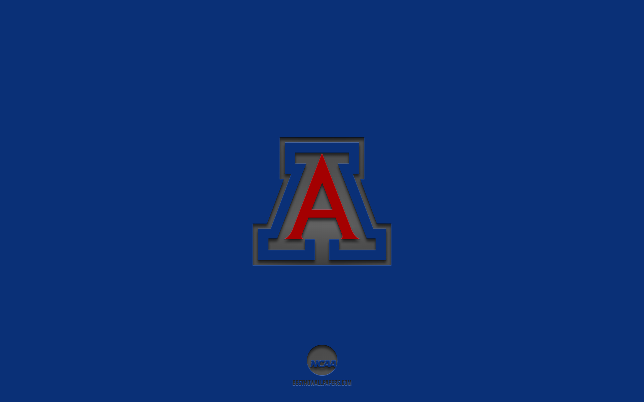 Download wallpapers arizona wildcats blue background american football team arizona wildcats emblem ncaa arizona usa american football arizona wildcats logo for desktop with resolution x high quality hd pictures wallpapers