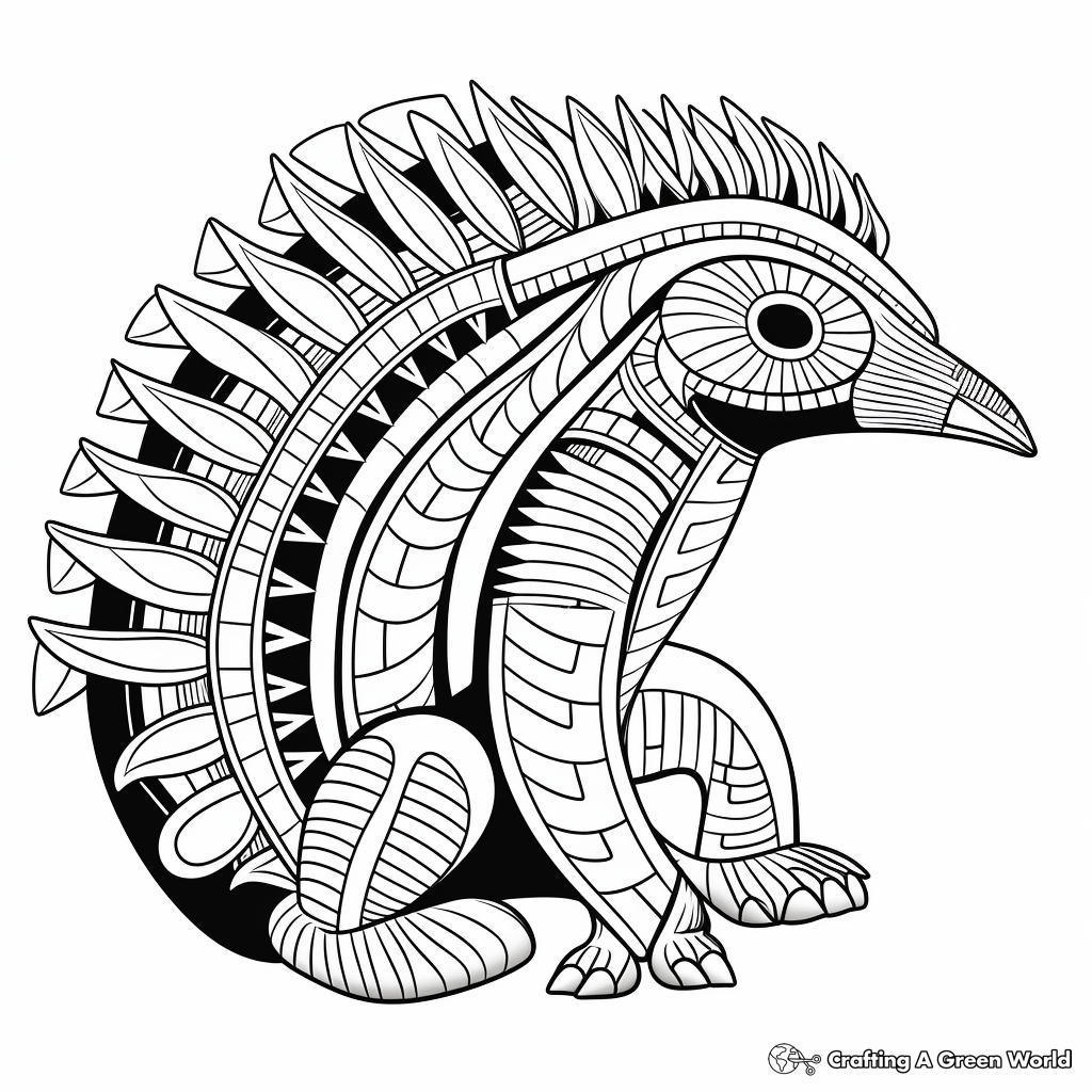 Echidna coloring pages