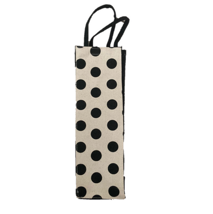 Jute bottle bag black polka dots design jute bags in dar tanzania â online shopping