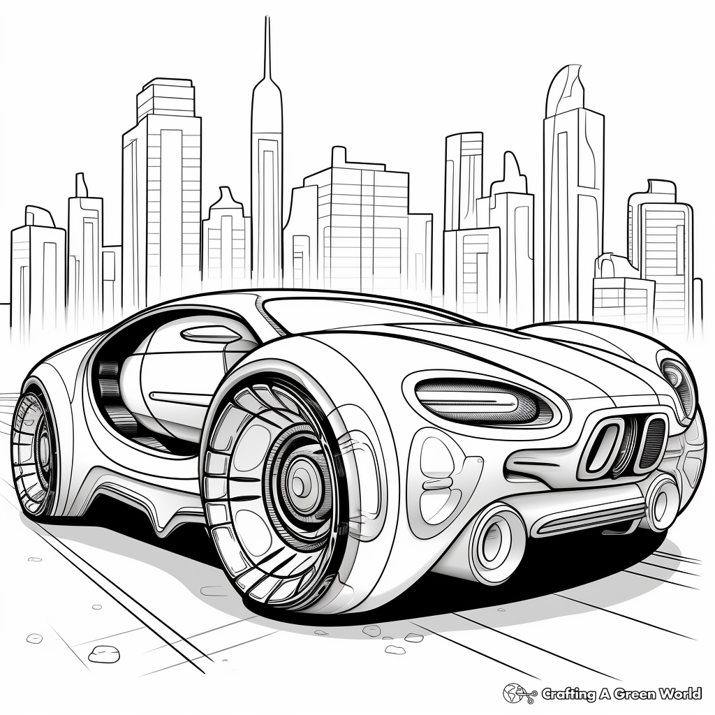 C is for car coloring pages