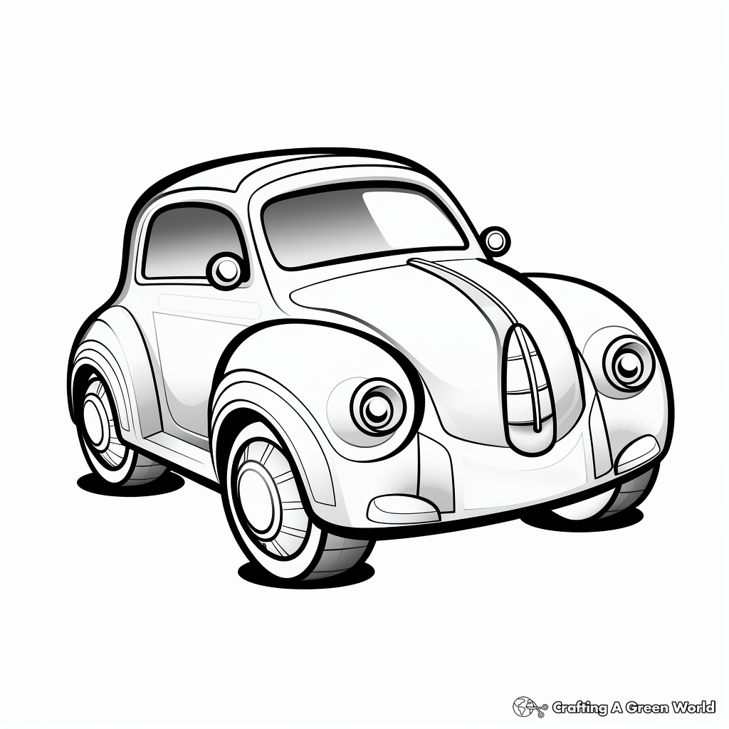 C is for car coloring pages