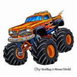 Monster truck coloring pages