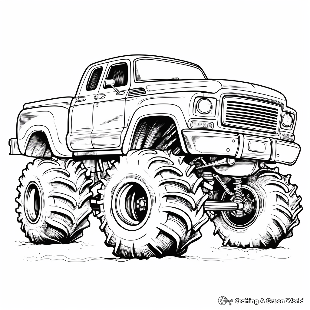 Diesel truck coloring pages