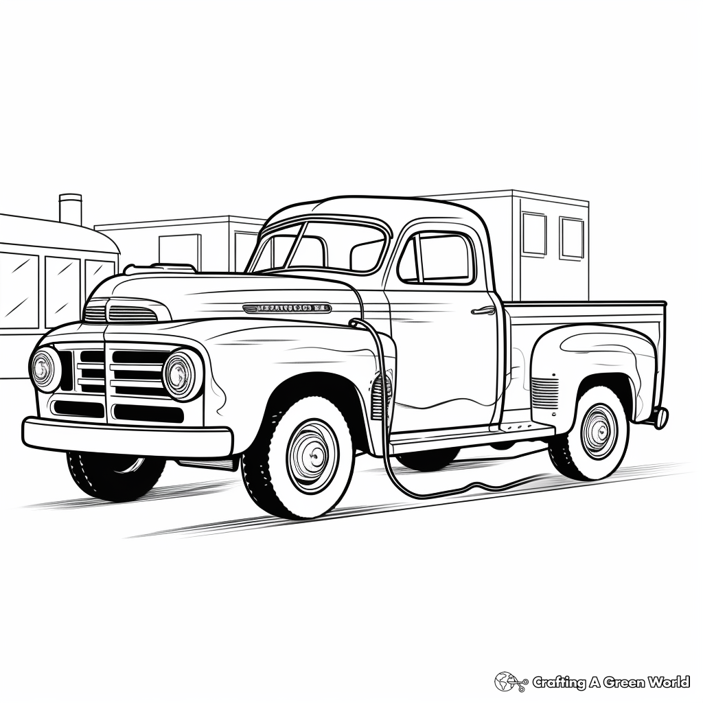 Diesel truck coloring pages