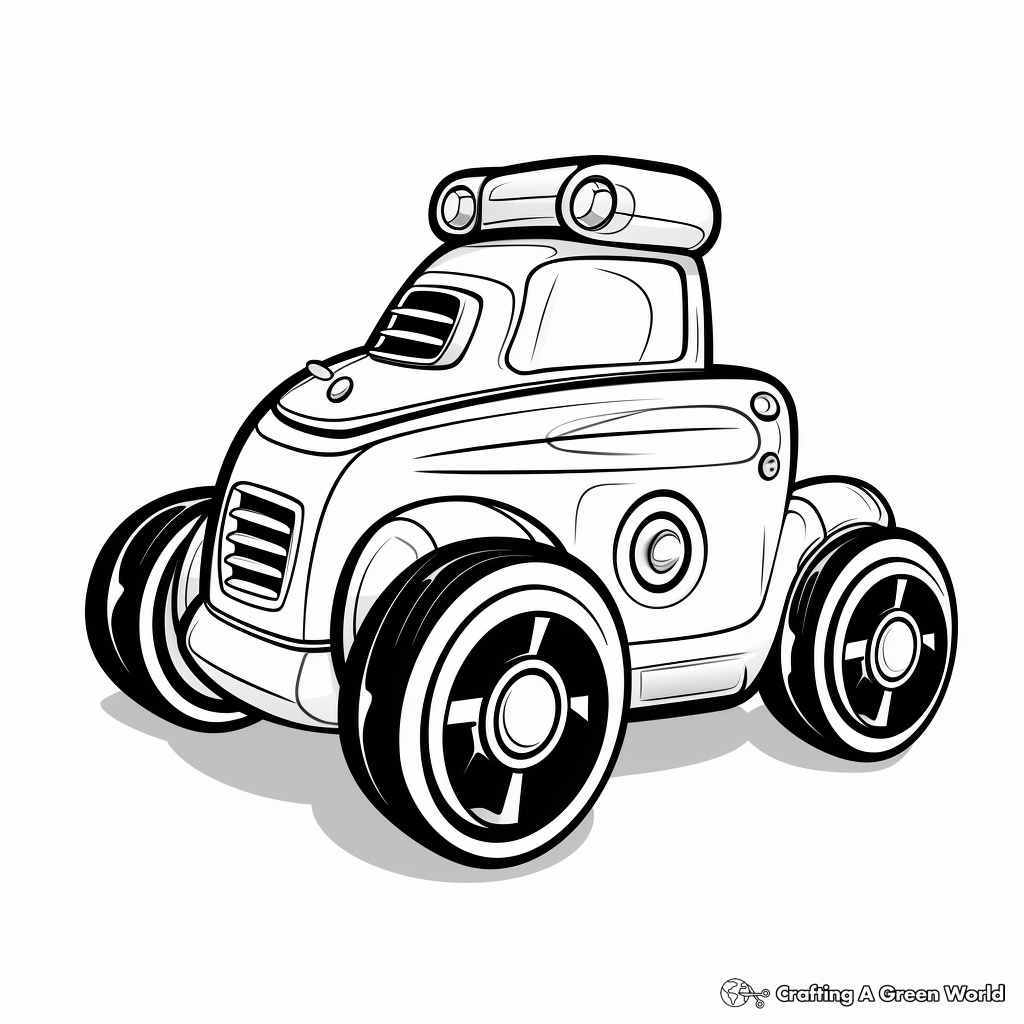 C is for car coloring pages