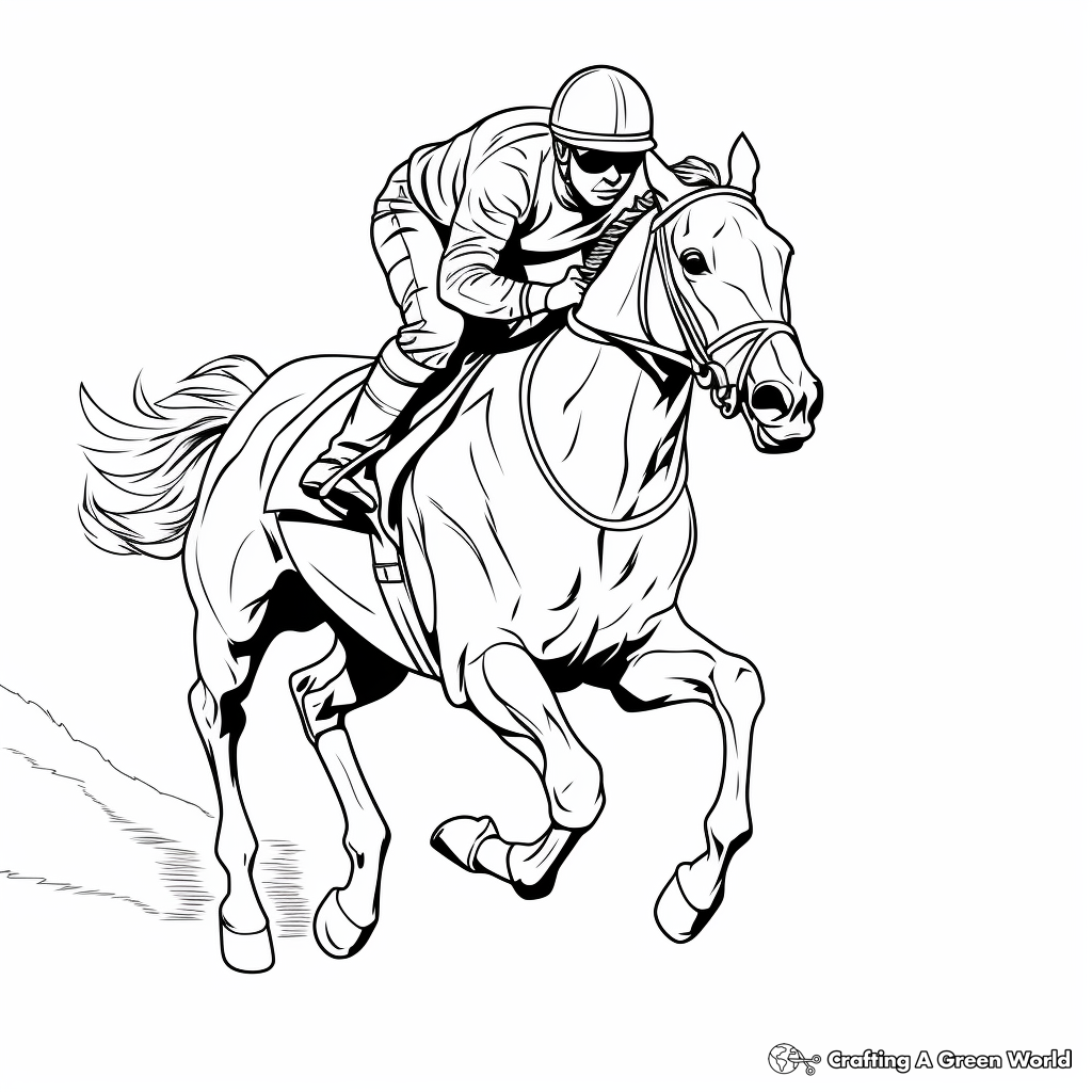 Secretariat coloring pages