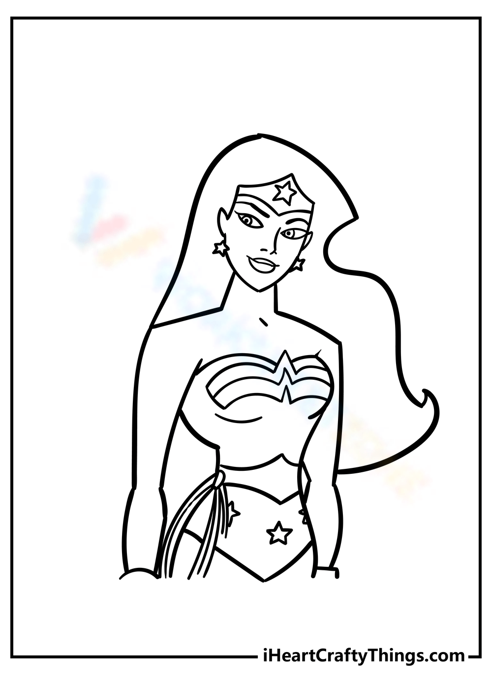 Early childhood wonder woman coloring pages worksheets