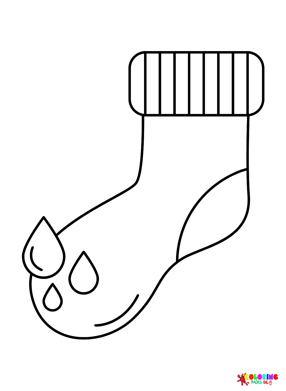 Socks coloring pages