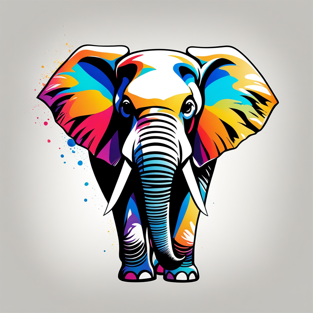 Colorful elephant