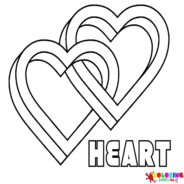 Heart coloring pages