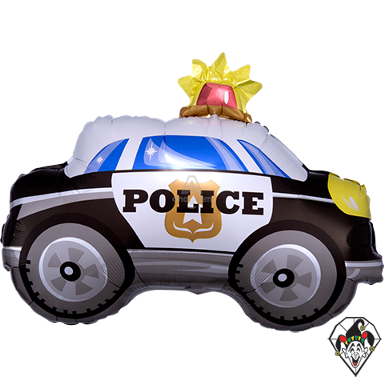 Inch shape police car foil balloon anagram ct