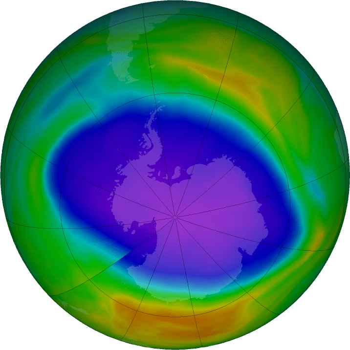 Antarctic ozone hole th