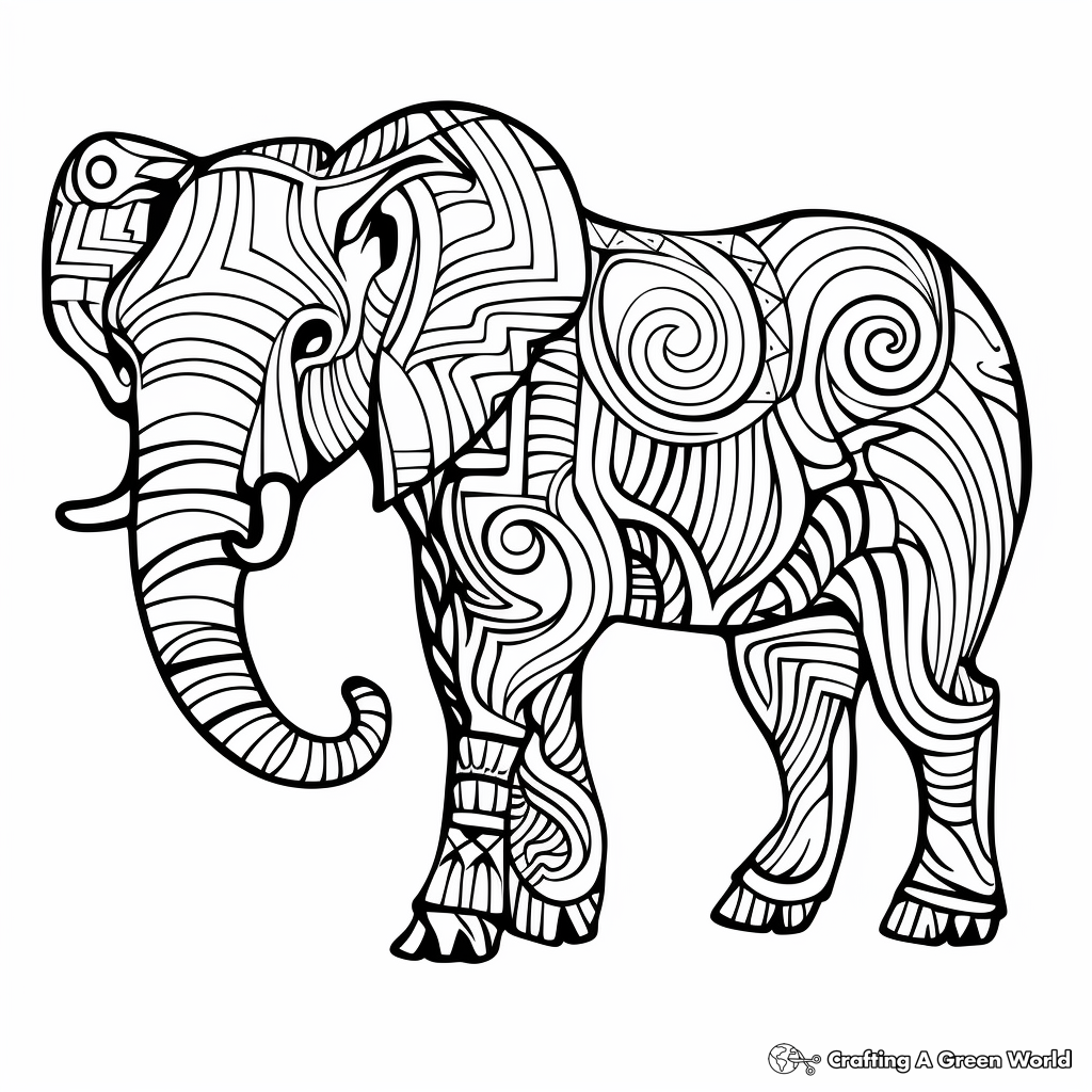 Mammoth coloring pages