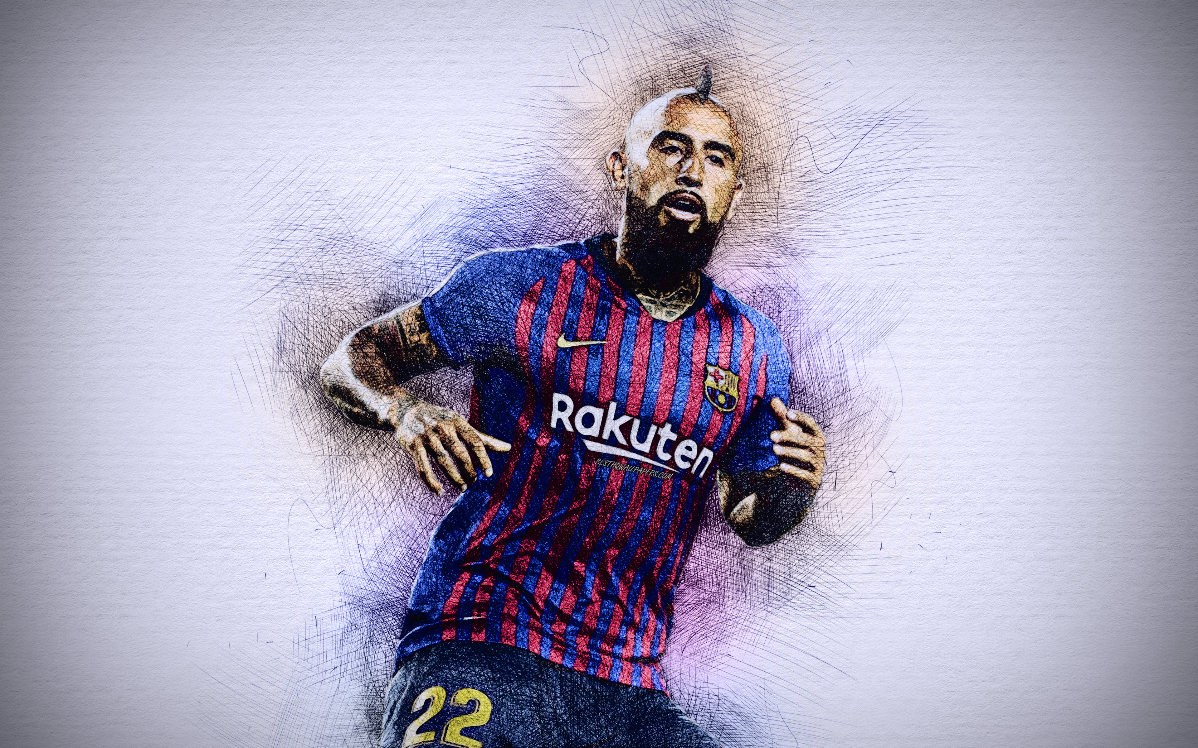 Arturo vidal k ultra hd paper