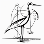 Stork coloring pages