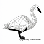 Geometric animal coloring pages