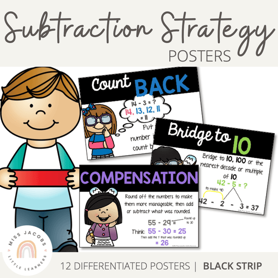 Subtraction strategy posters