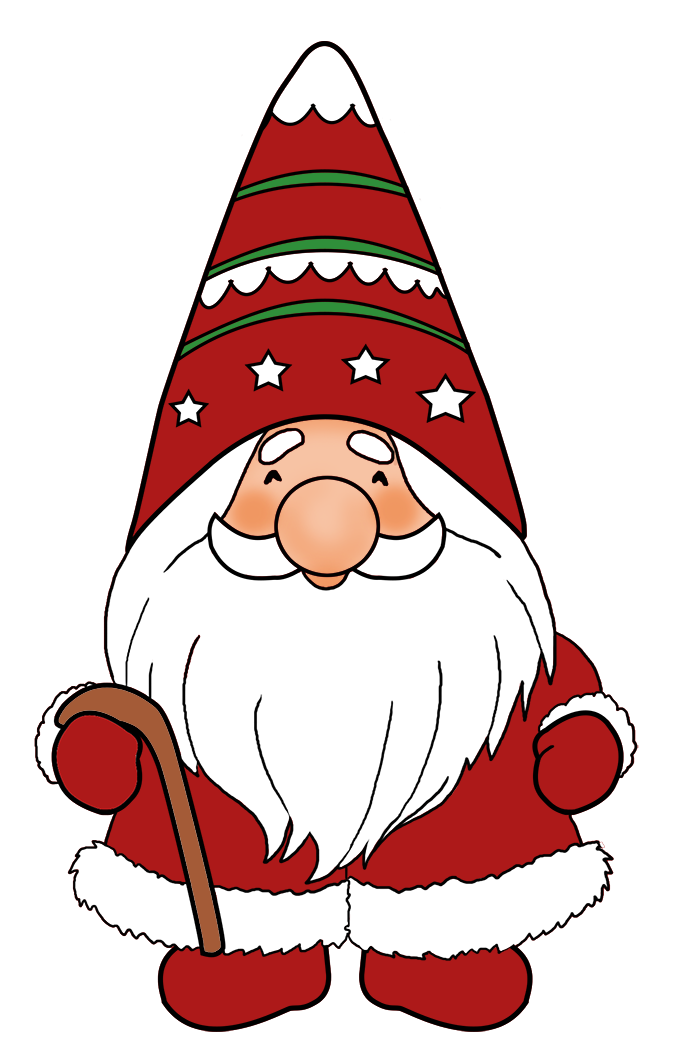 Christmas gnome clipart