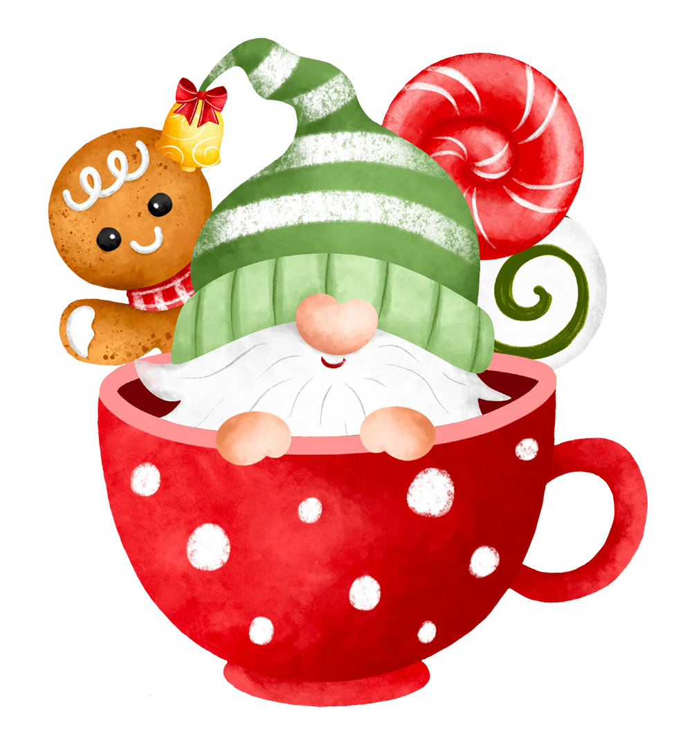 Christmas gnome clipart