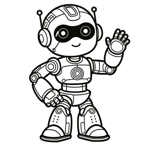 Cyborg coloring pages for free printable