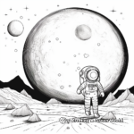 Moon coloring pages