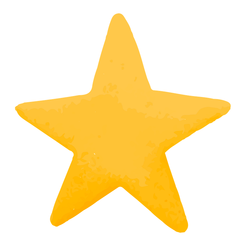 Star transparent background png image and graphic