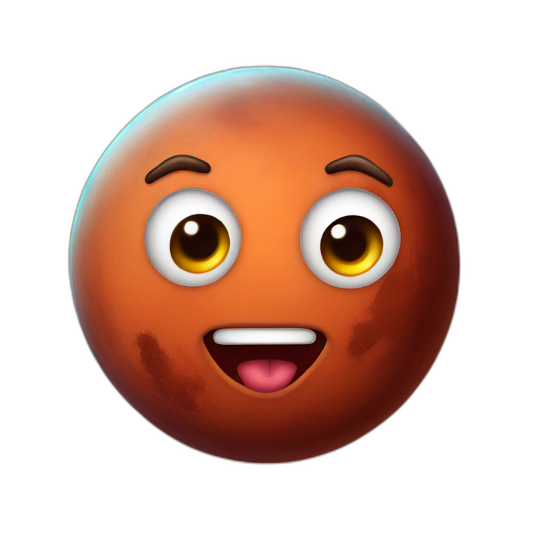 Mars planet ai emoji generator