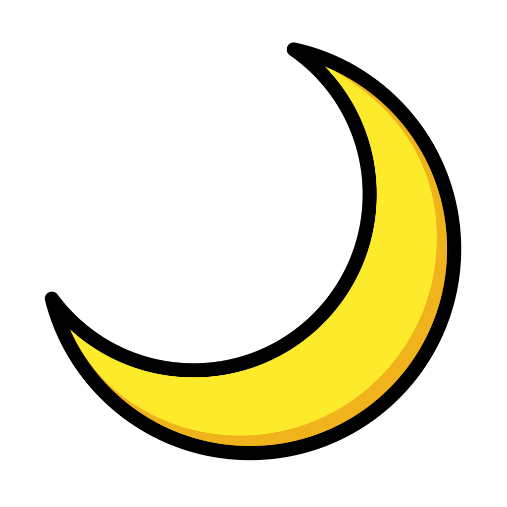 Ð crescent moon emoji