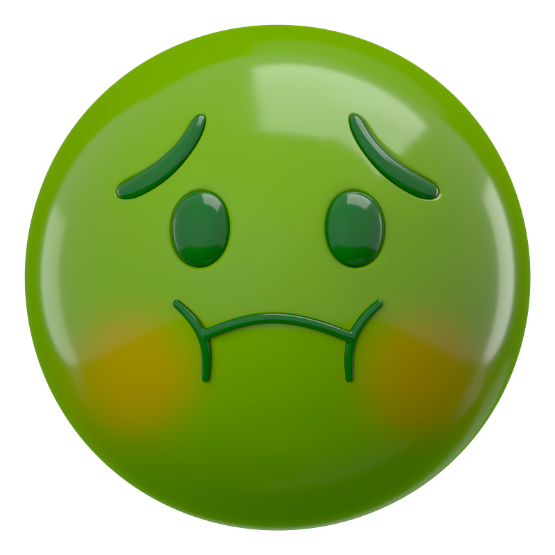 Green sick emoji images free photos png stickers wallpapers backgrounds