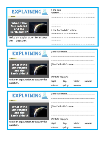 Year earth and space teaching resources