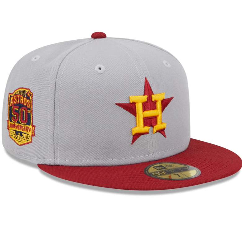 New era houston astros grayred th anniversary navy undervisor fif