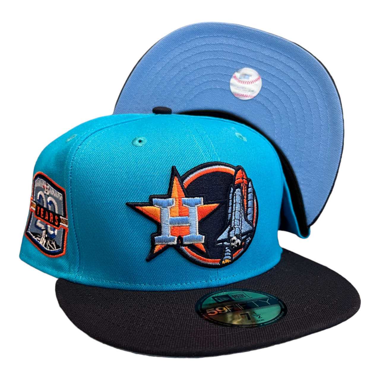 Houston astros space city fifty fitted hat th year side patch