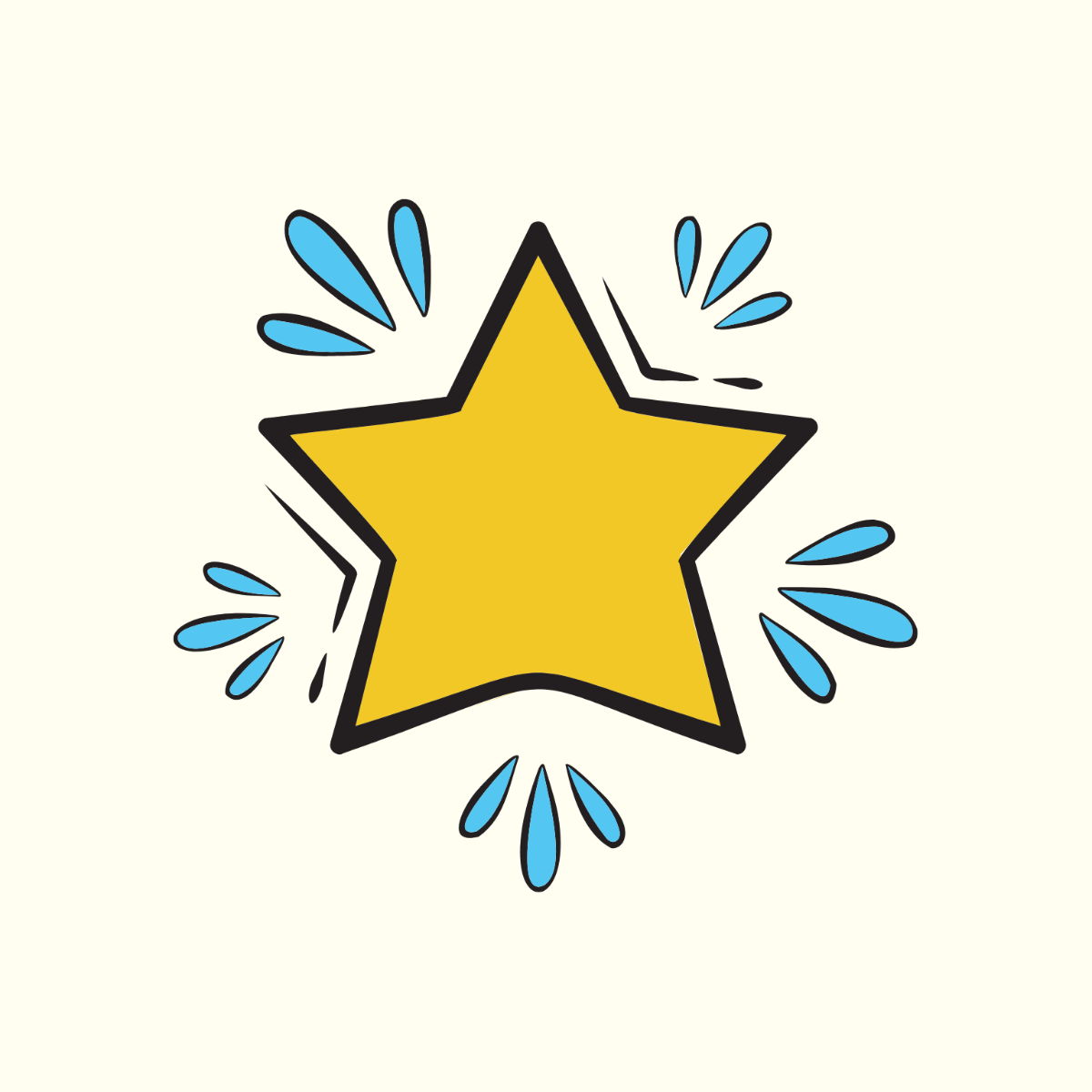 Free star vector