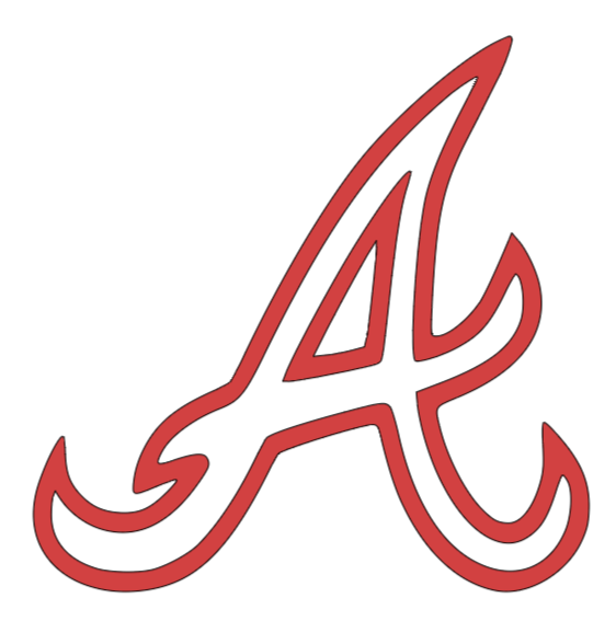 Atlanta braves mlb baseball logo carlaptopcup sticker decal