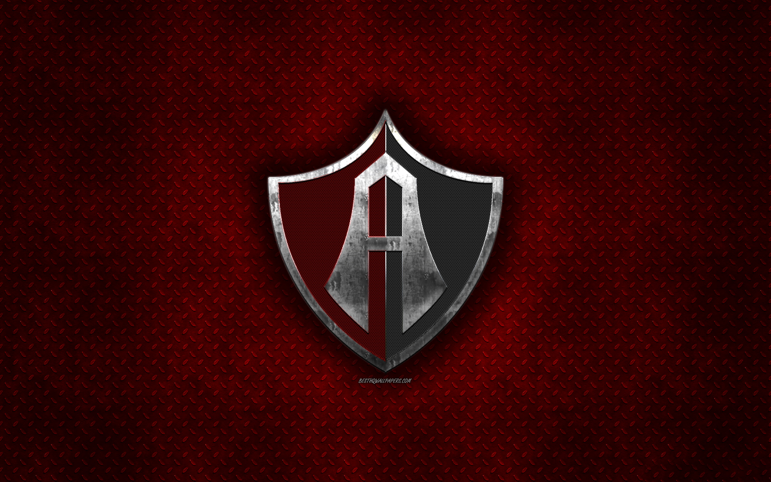 Download wallpapers atlas fc club atlas mexican football club red metal texture metal logo emblem guadalajara mexico liga mx creative art football for desktop with resolution x high quality hd pictures wallpapers