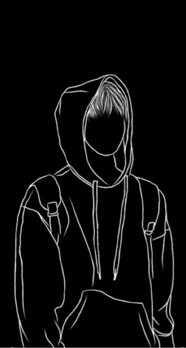 Black screen attitude boy aesthetic wallpaper hd in black and white art drawing blackâ in black paper drawing black and white art drawing line art drawings